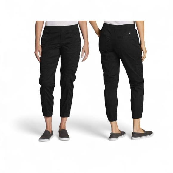 Eddie Bauer Pants - Eddie Bauer LAID-BACK TWILL JOGGER in Black Size 4 Pull-on style elastic waist